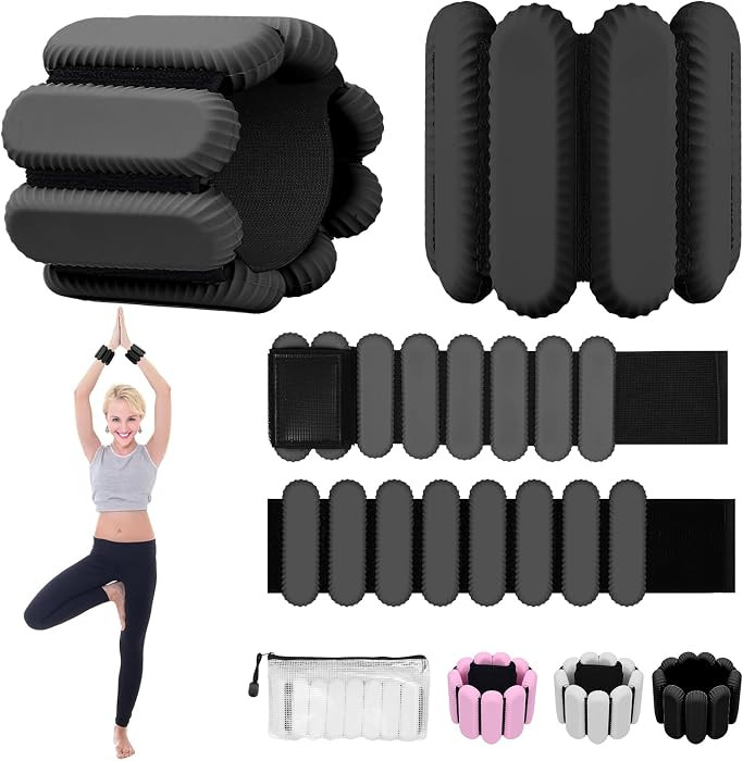 Ankle Weights for Women and Men, Adjustable Wrist Weighted Training Bracelet for Home Gym Workout... | Amazon (US)