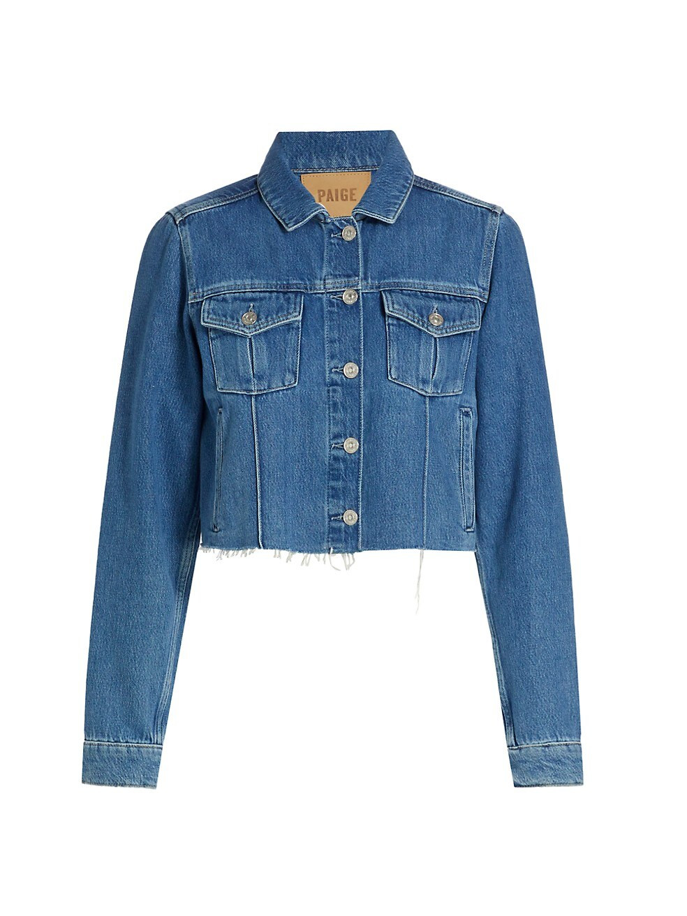 Paige Rowan Cutoff Denim Trucker Jacket | Saks Fifth Avenue