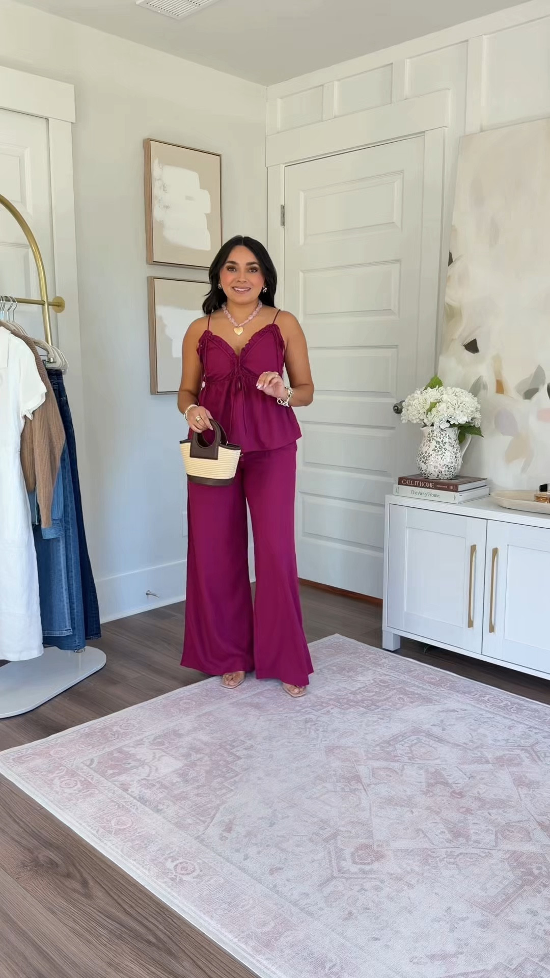 Pink Berry Red Linen pull on pants xs TTS
Pink Berry Red Linen tank xs TTS
Clear heels size 5 TTS

petite styling tips
petite outfit ideas
Spring set 

#LTKPetite #LTKgrwm #LTKootd