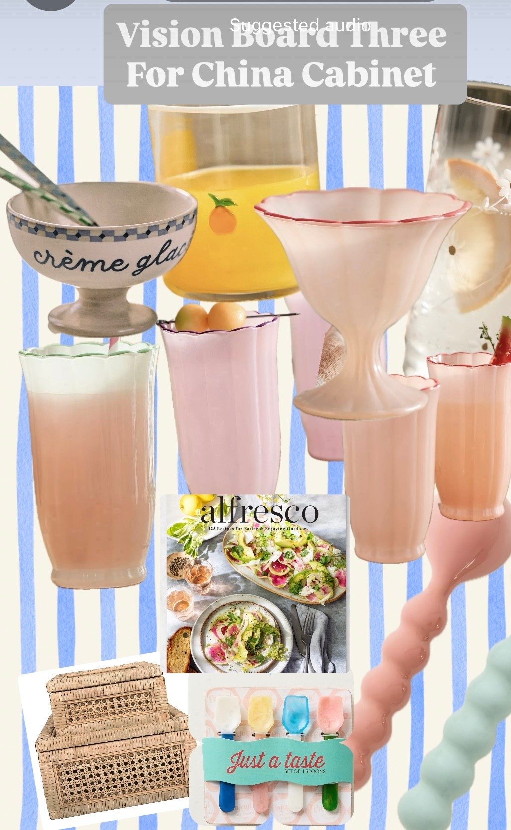 Third vision board for my China Cabinet. More of a pool side theme. 

#LTKSeasonal #LTKmomlife #LTKHome