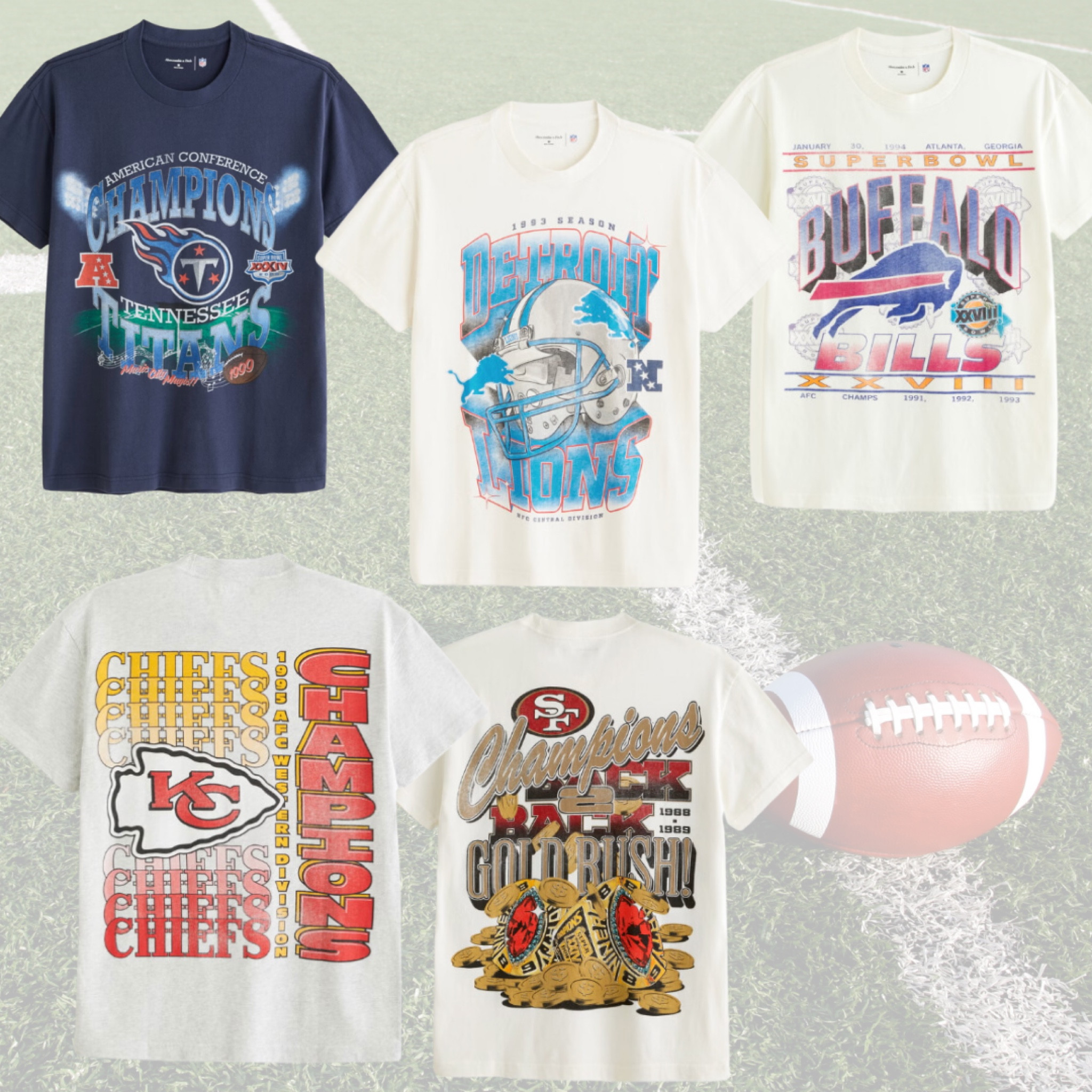 Abercrombie NFL edition 🏈 

Shop your favorite NFL teams 🔥 

The Softest shirts ever!!

SALE!

#LTKsalealert #LTKSpringSale