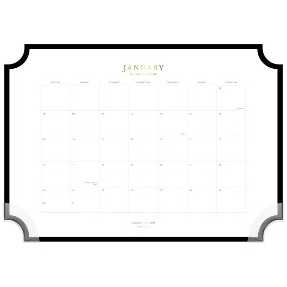 2022 Desk Calendar Paper Large Monthlyium - Sugar Paper Essentials | Target