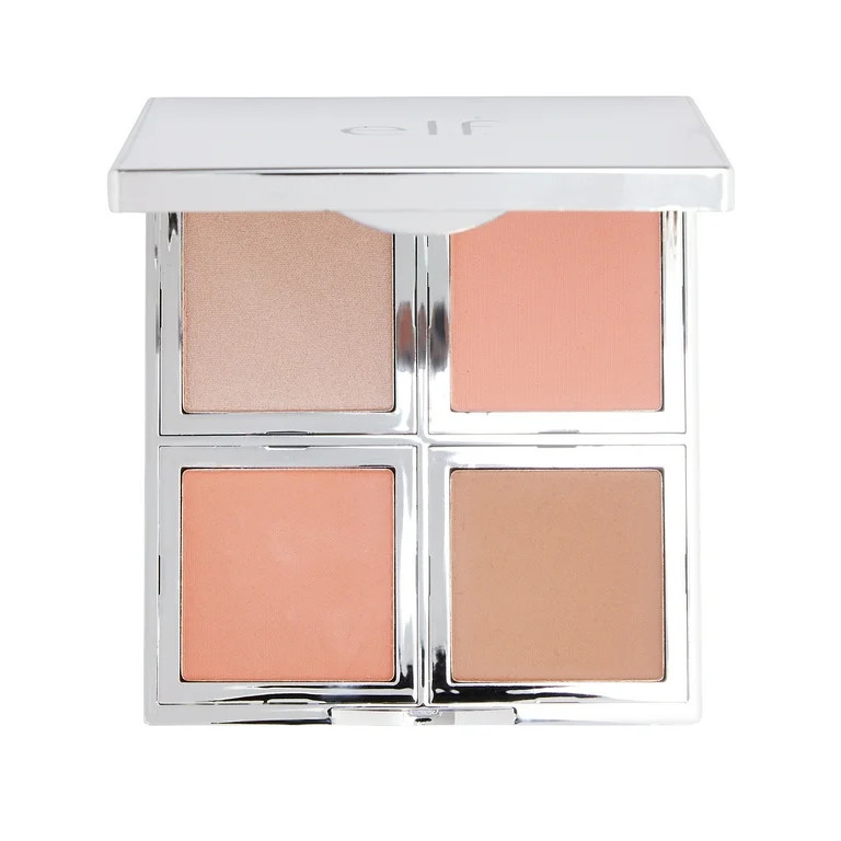 e.l.f. Cosmeticse.l.f. Beautifully Bare Natural Glow Face Palette - Walmart.com | Walmart (US)