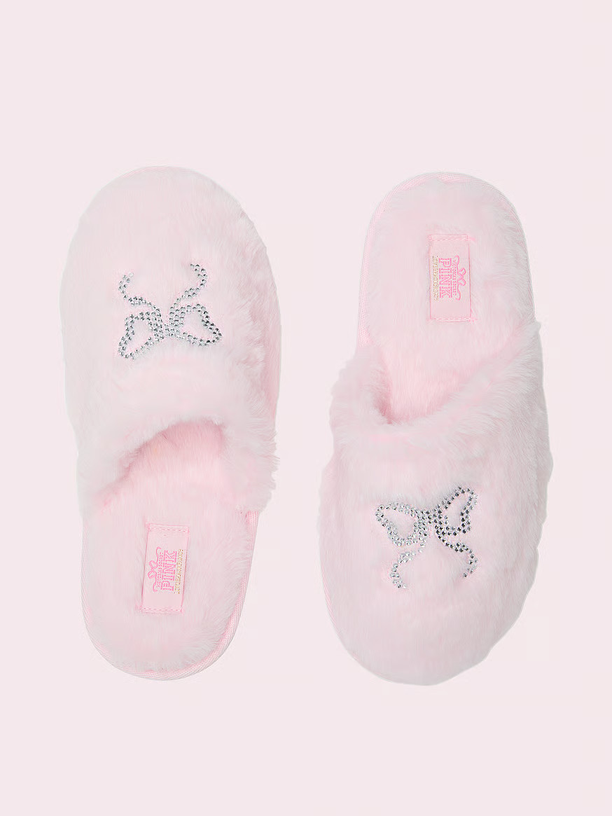 Buy PINK x LoveShackFancy Closed-Toe Slippers, Pink Tulip - Order Socks online - PINK US | Victoria's Secret (US / CA )