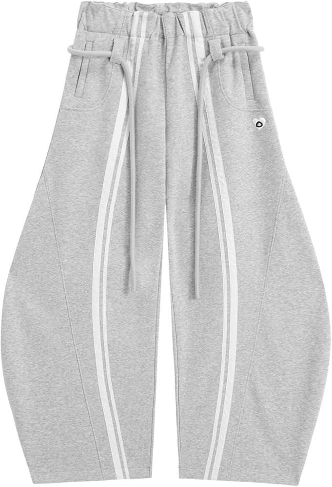 Aelfric Eden Stripe Super Baggy Sweatpants Oversized Barrel Pants Vintage Wide Leg Elastic Waist ... | Amazon (US)