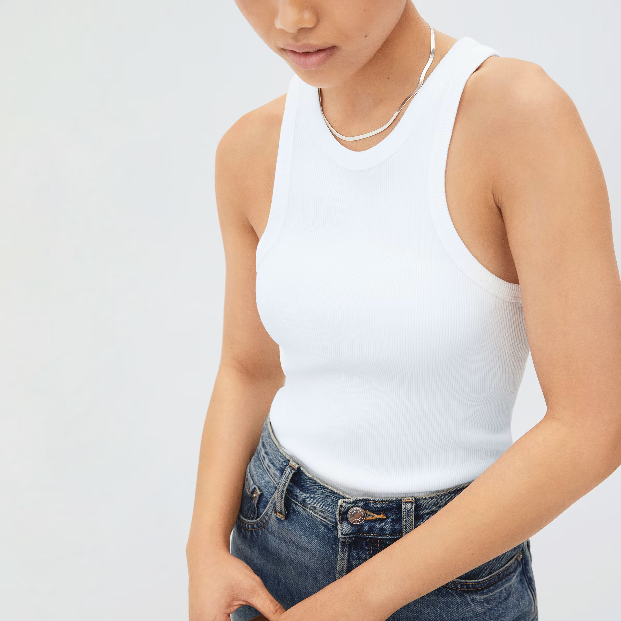 The Ribbed Cutaway Tank | Everlane