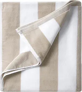 LULUHOME Large Oversized Beach Towel - Big Cotton 36 x 70 Inch Striped Pool Towel, Large Cabana S... | Amazon (US)