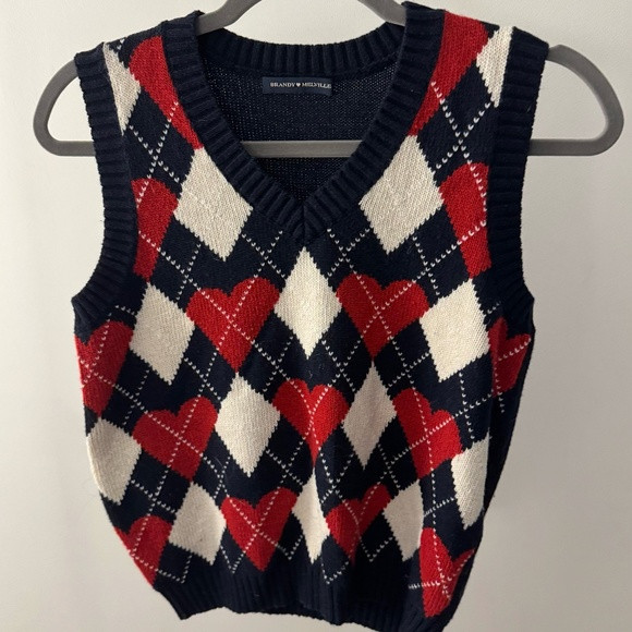 Brandy Melville Heart Sweater Vest | Poshmark