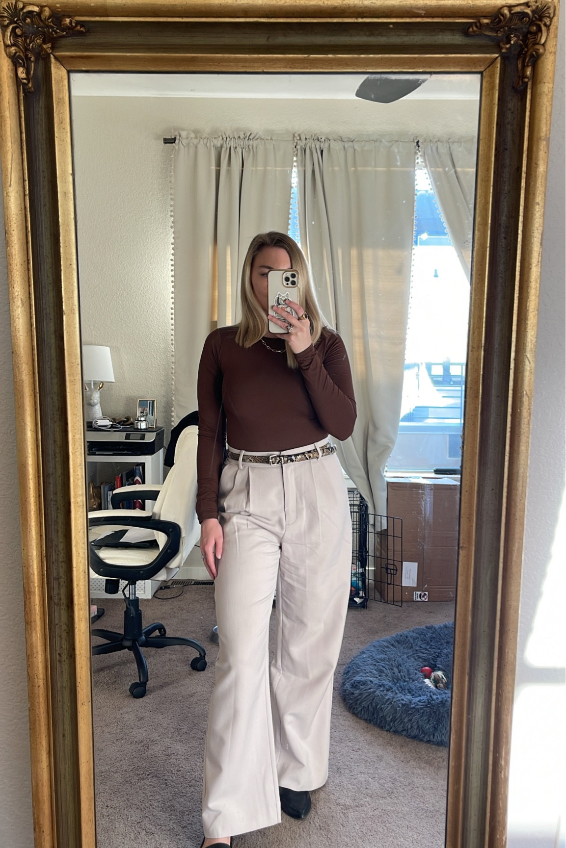 This bodysuit is a skims dupe from Amazon! I’m not 100% convinced it’s exactly like my other skims tops, but it is a great top and very comfortable! I got a medium and it fits true to size. 

#LTKworkwear
