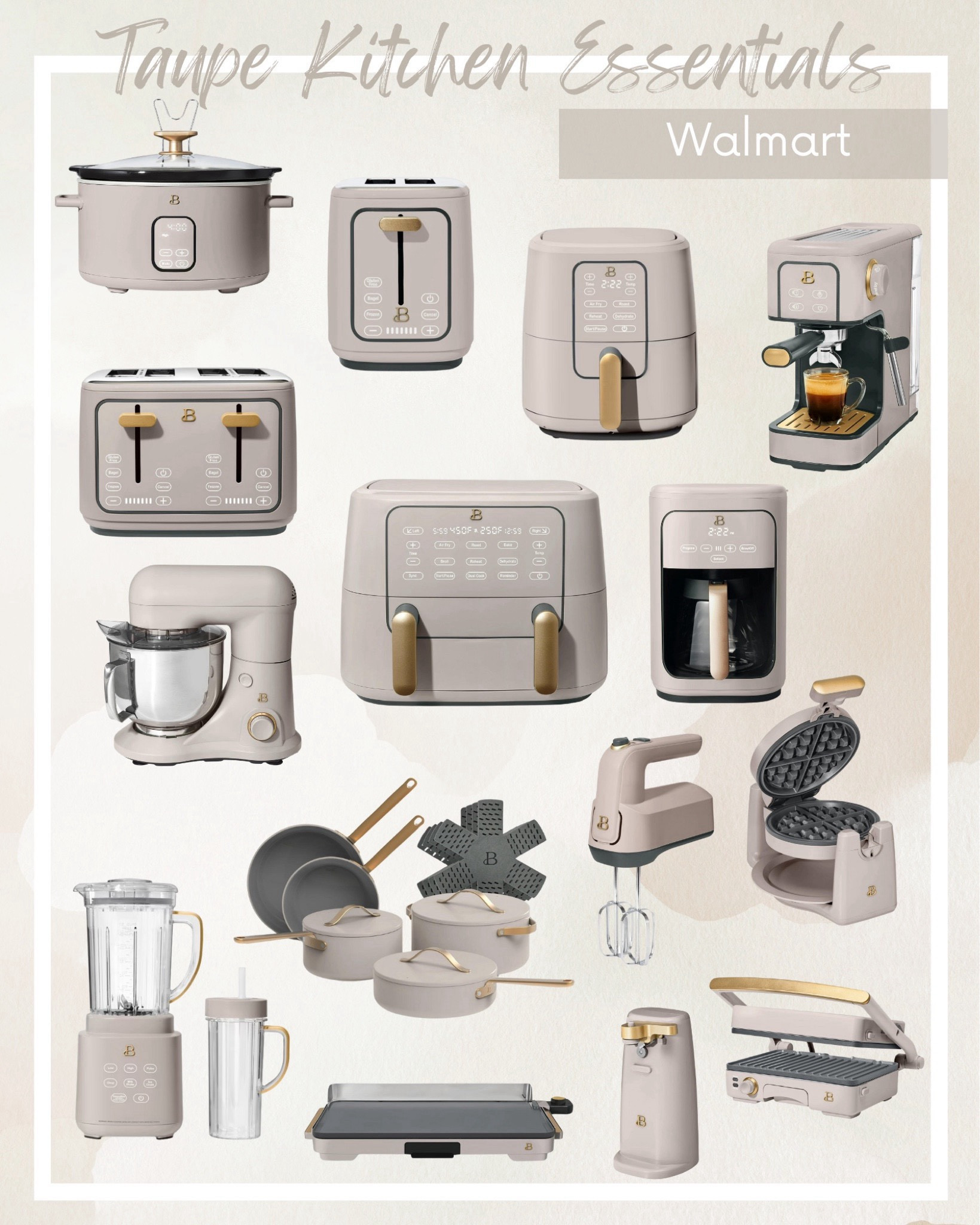 Walmart Beautiful appliances - taupe appliances - small kitchen appliances - neutral home 

#LTKSaleAlert #LTKHome #LTKFindsUnder100