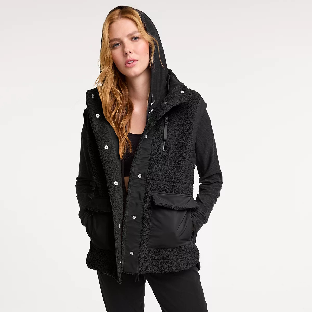 Women's FLX Patch Pocket Boucle Vest | Kohl's