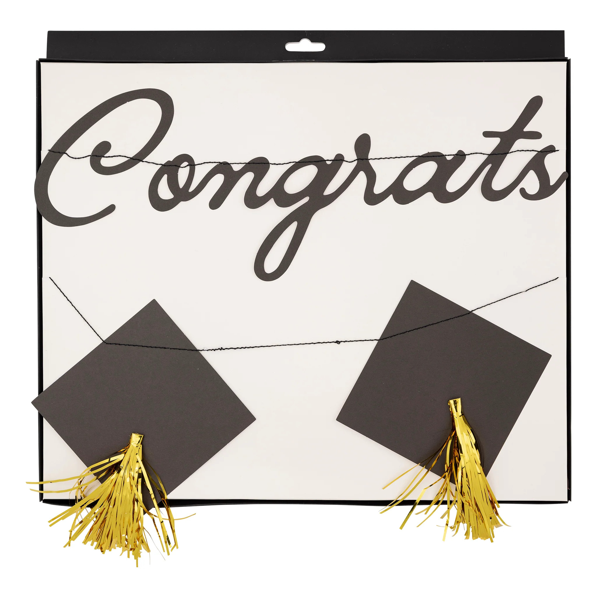 Congrats Grad Cap Banner Set | My Mind's Eye