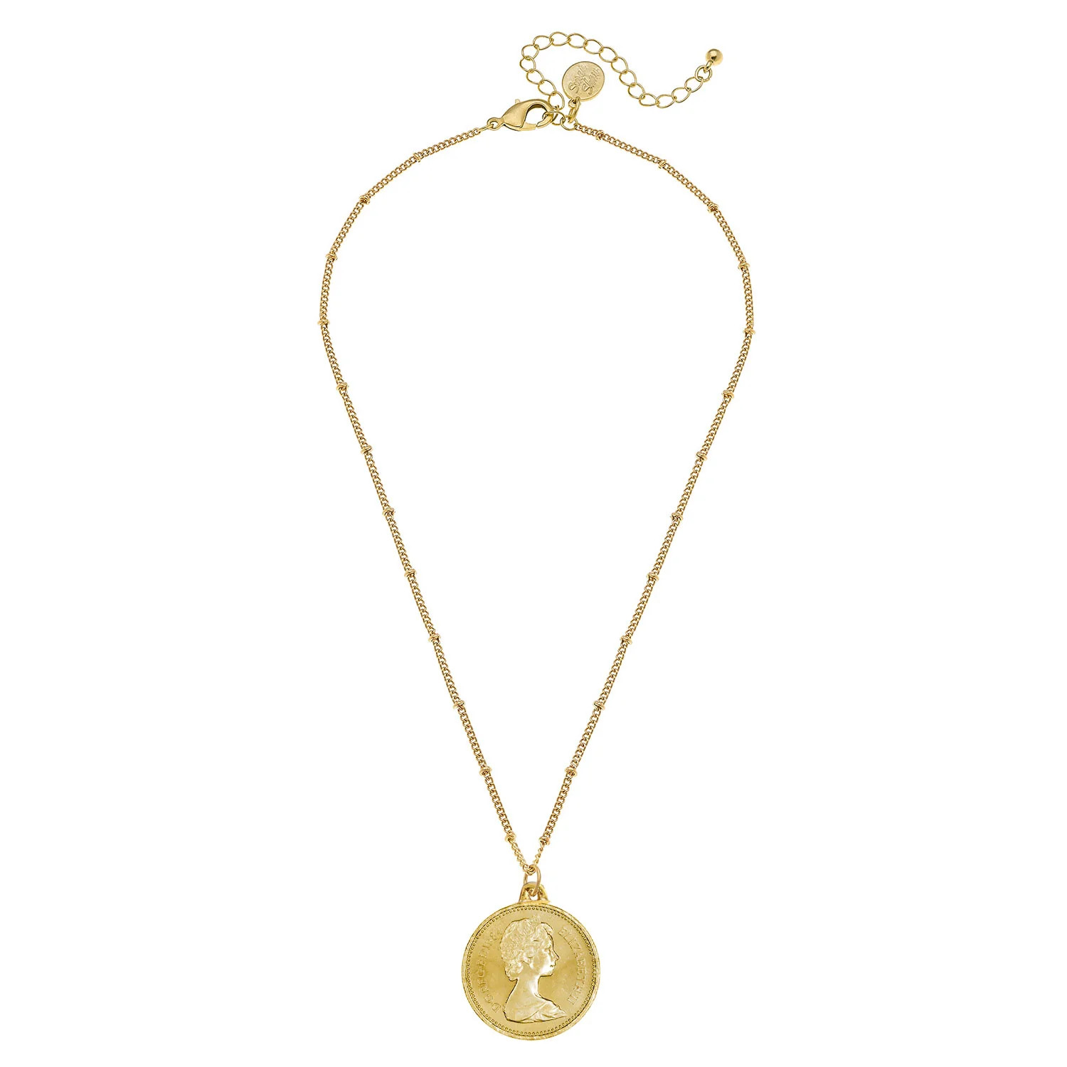 Dainty Queen Elizabeth II Coin Necklace | Susan Shaw