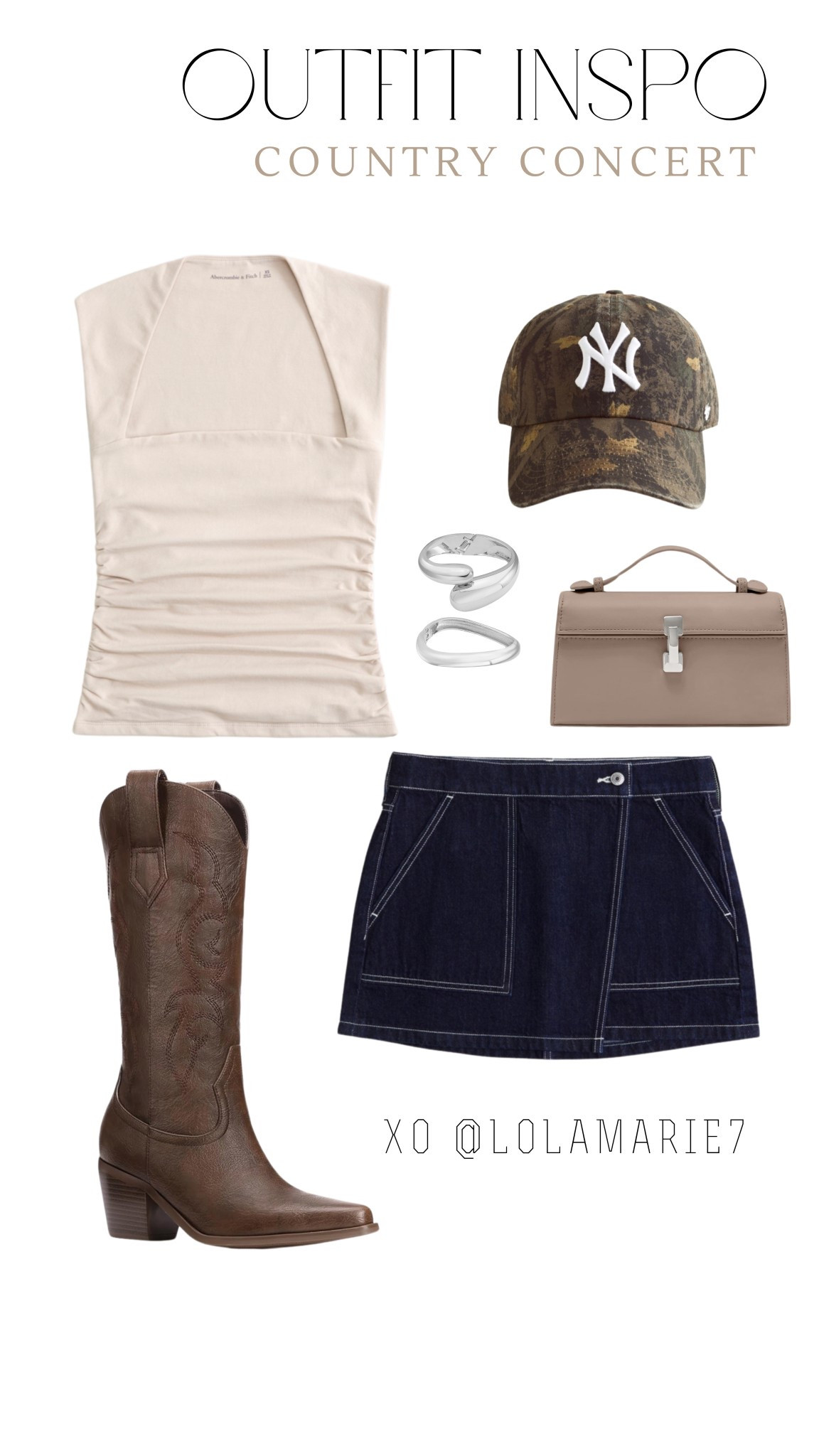 Country Concert Style 

#countryconcert #westernstyle #chunkyjewelry #skort #denim

#LTKShoeCrush #LTKFindsUnder50 #LTKStyleTip
