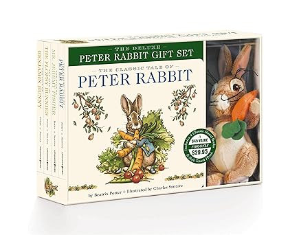 The Peter Rabbit Deluxe Plush Gift Set: The Classic Edition Board Book + Plush Stuffed Animal Toy... | Amazon (US)