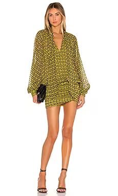 L'Academie The Maelle Mini Dress in Gold Chain from Revolve.com | Revolve Clothing (Global)