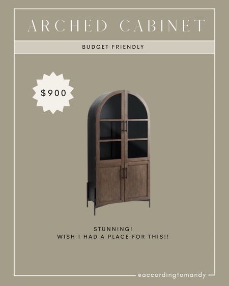 This arched cabinet is stunning!!! Such a good dupe for higher end ones!! 

#LTKhome #LTKsalealert