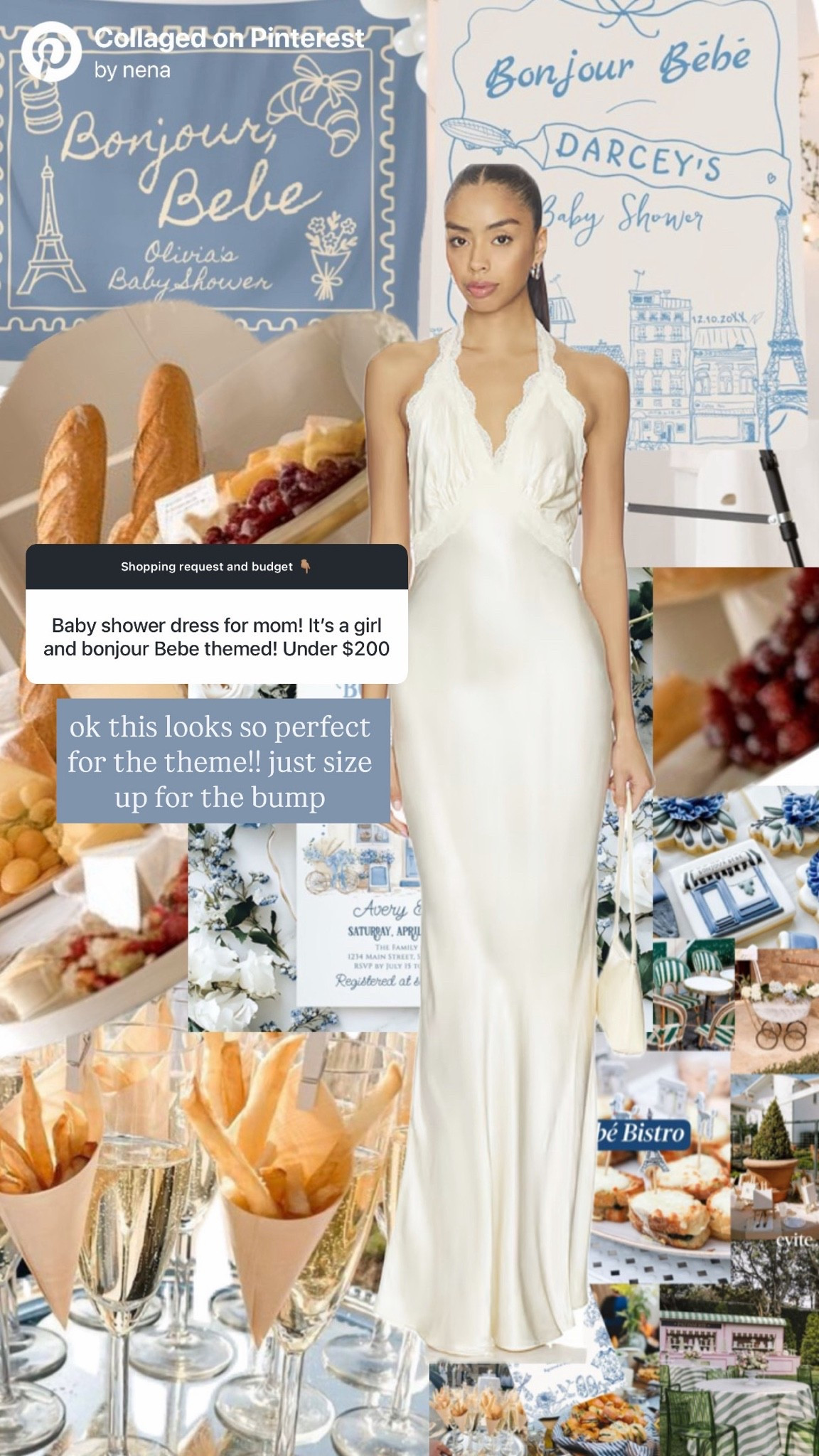 Baby shower dress for bonjour bebe theme!

#LTKBaby #LTKBump