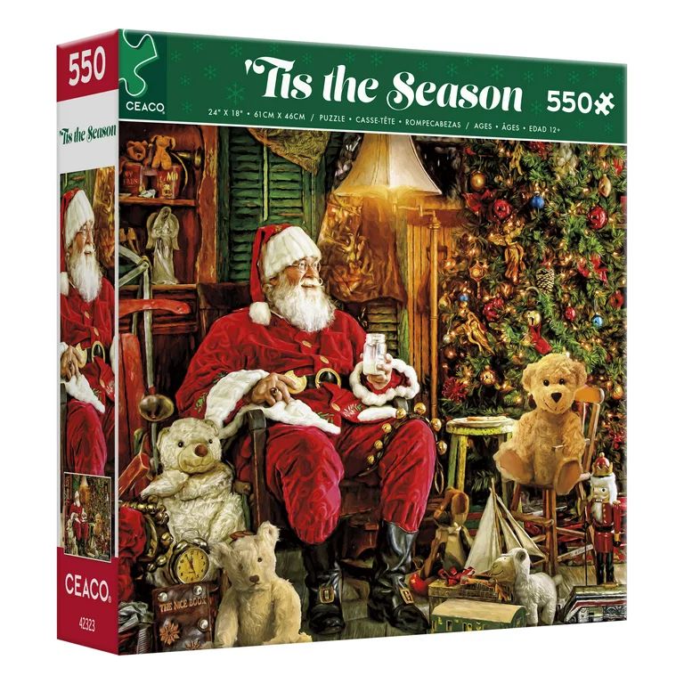 Ceaco - Christmas - Santa's Magical Toy Shop - 550 Piece Holiday Jigsaw Puzzle - Walmart.com | Walmart (US)
