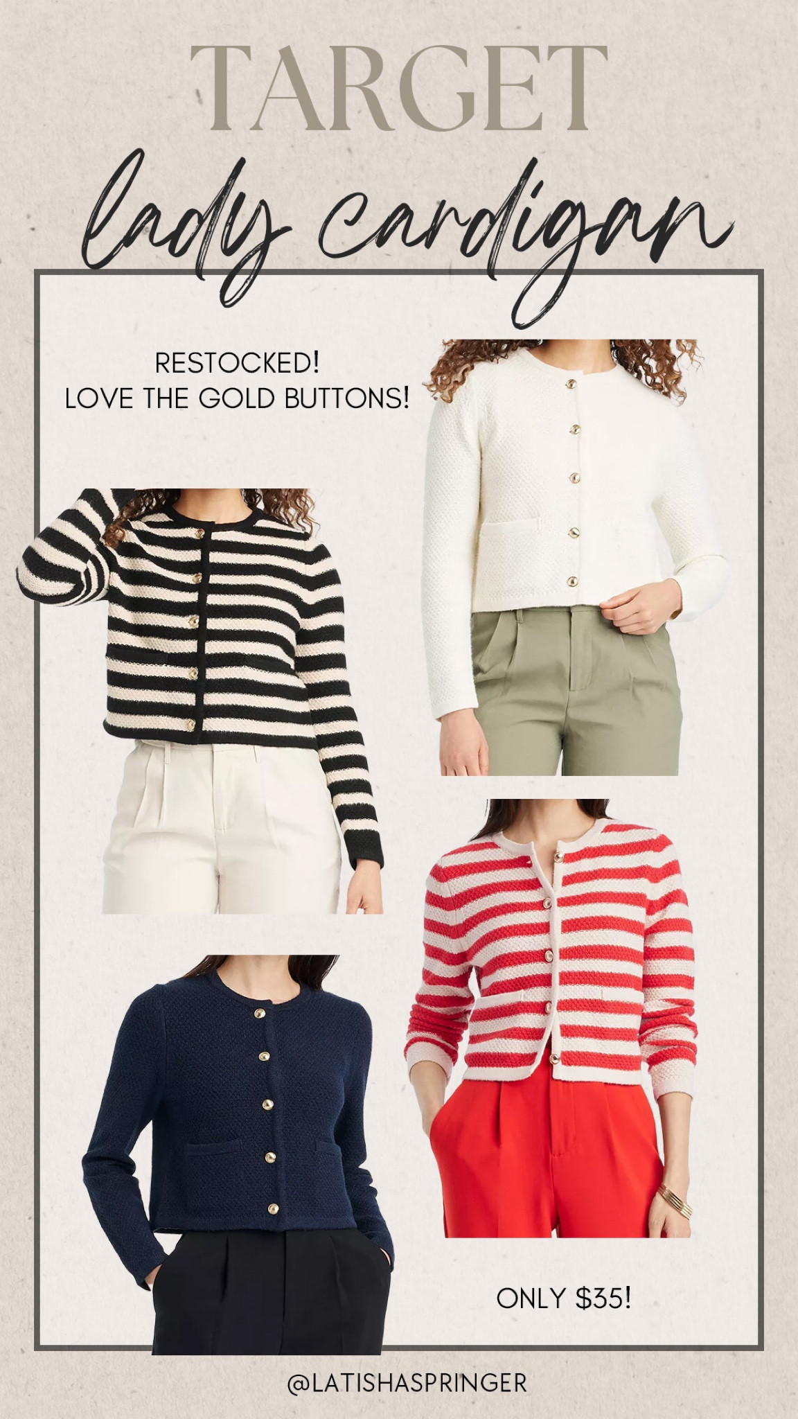 Target lady cardigan back in stock! 

#targetfinds

Target finds. Target chic cardigan. Gold button cardigan  

#LTKSeasonal #LTKStyleTip #LTKFindsUnder50