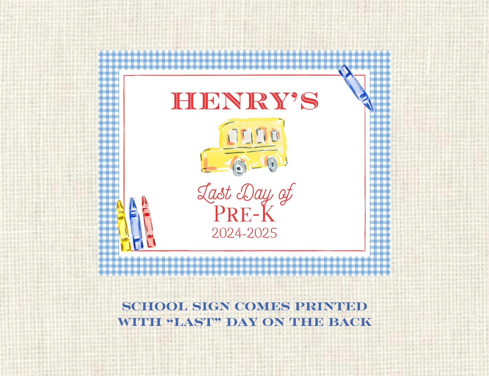 First Day of School Sign / Personalized / Back to School / Last day of school / Apple | Etsy (US)