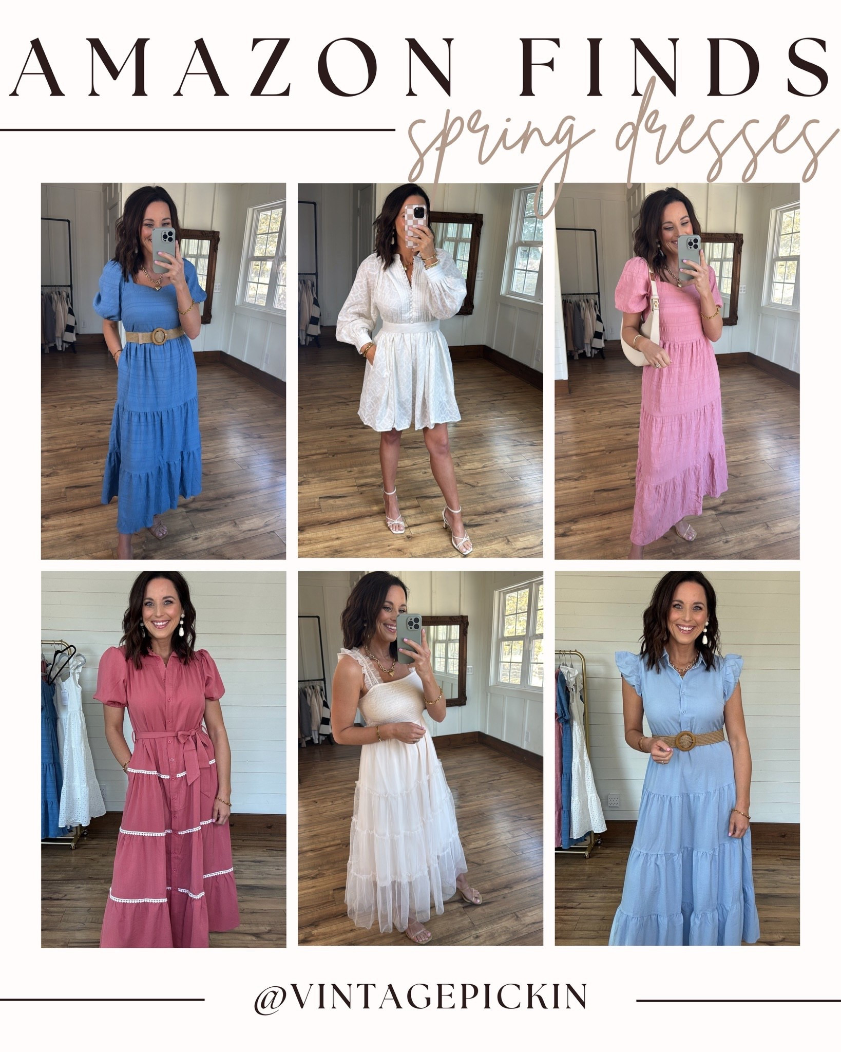 amazon spring dresses roundup 🌸 all of these are so good—lightweight, flattering, and easy to dress up or down. perfect for church, showers, brunch, or everyday wear ✨ everything is linked in my LTK!

#amazondresses #springdresses #amazonfinds #affordablefashion #feminineoutfits #springstyle #everydayoutfit #churchoutfit #ltkstyle #ltkfashion