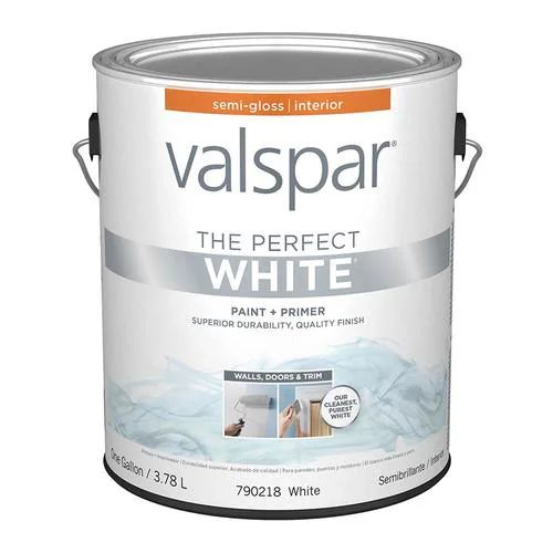 Valspar Semi-Gloss Perfect White Interior Paint (1-Gallon) | Lowe's