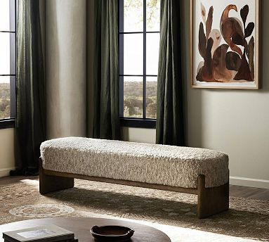 Solema Upholstered Accent Bench | Pottery Barn (US)