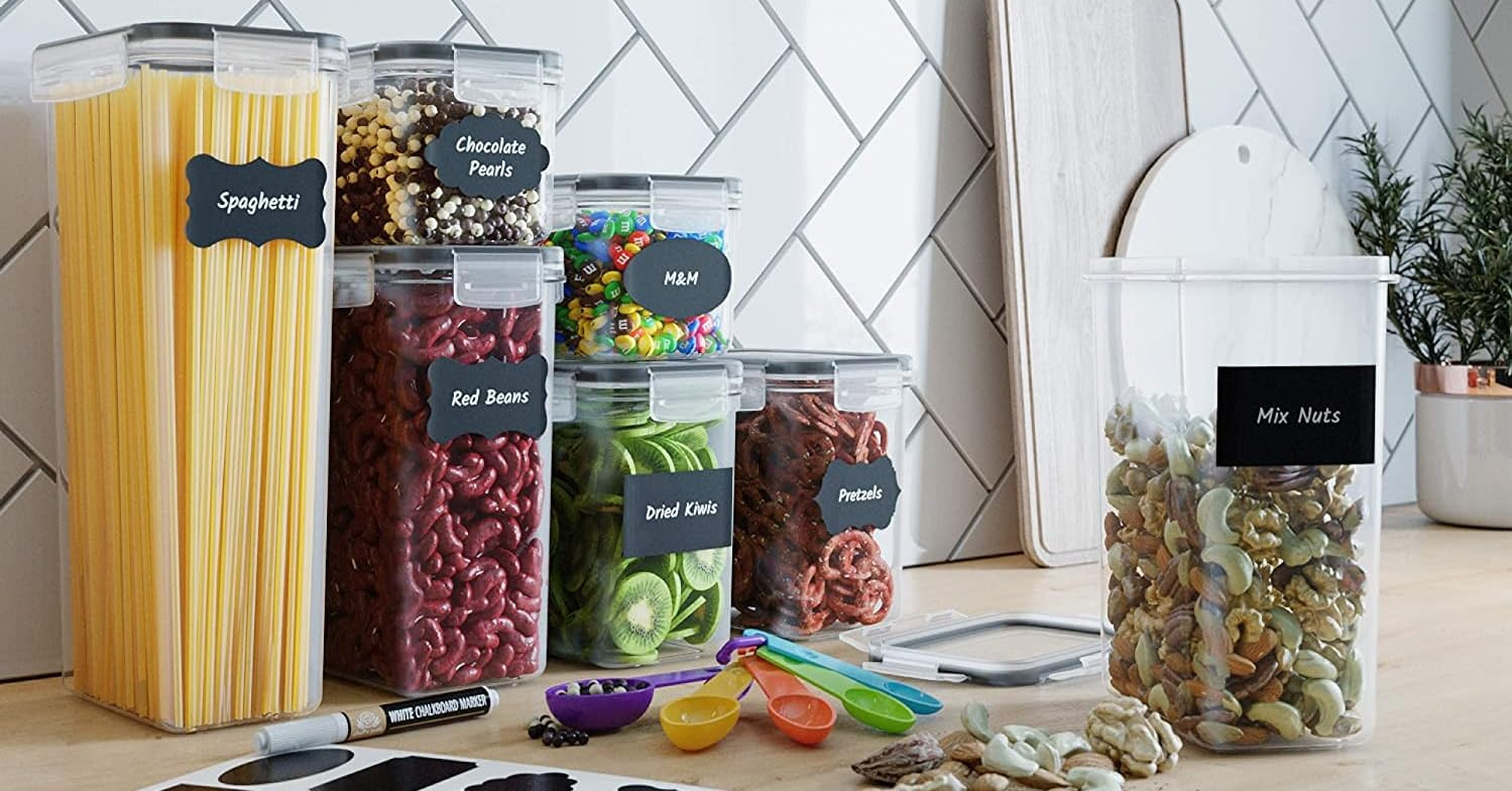 Chef's Path Airtight Food Storage Containers Set with Lids (24 Pack) for Kitchen and Pantry Organiza | Amazon (US)