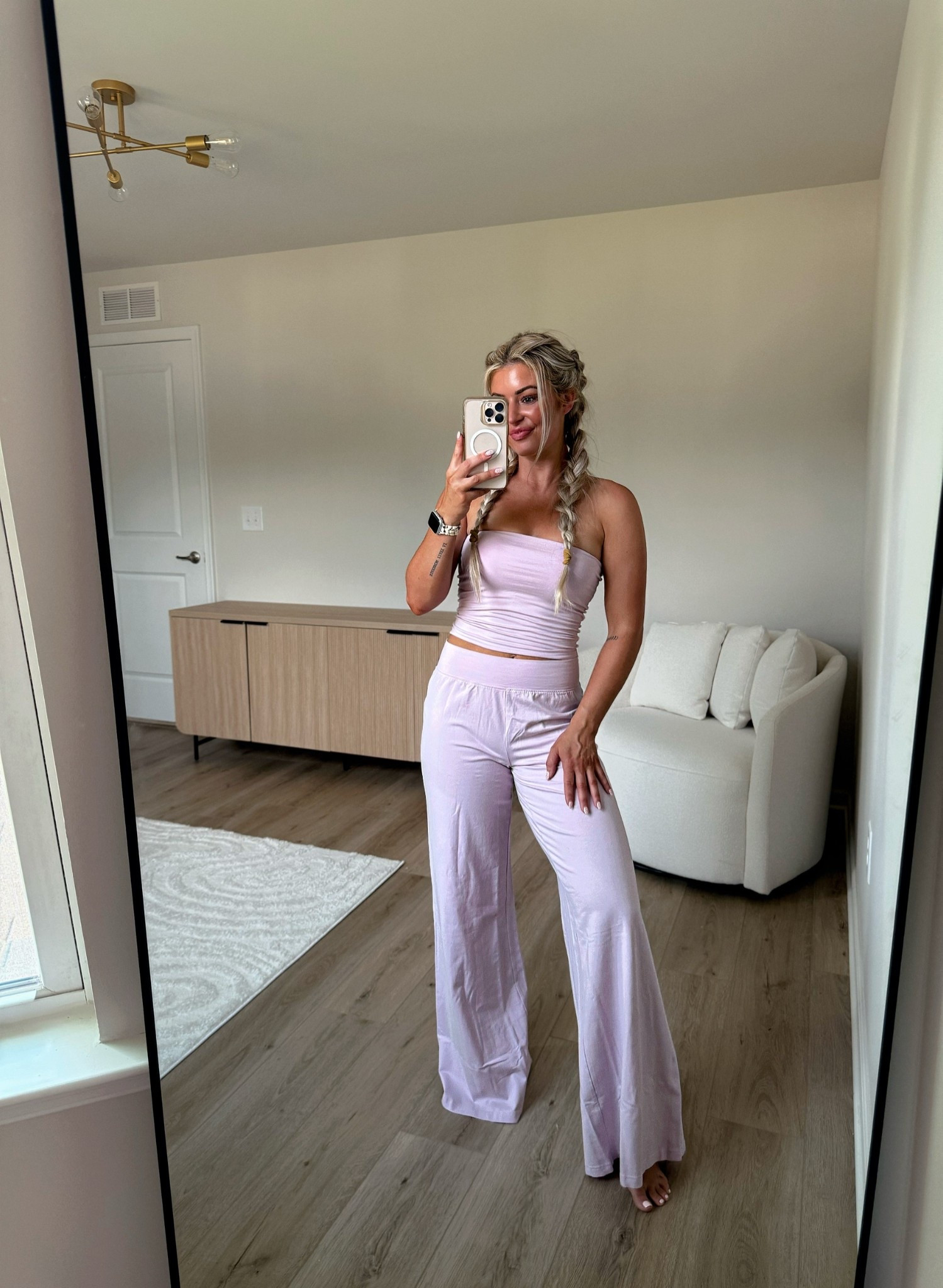 Throw on a sweater and you’re ready for Fall! Love the color of this tube top and matching pant combo 

#LTKStyleTip #LTKFindsUnder50 #LTKSeasonal