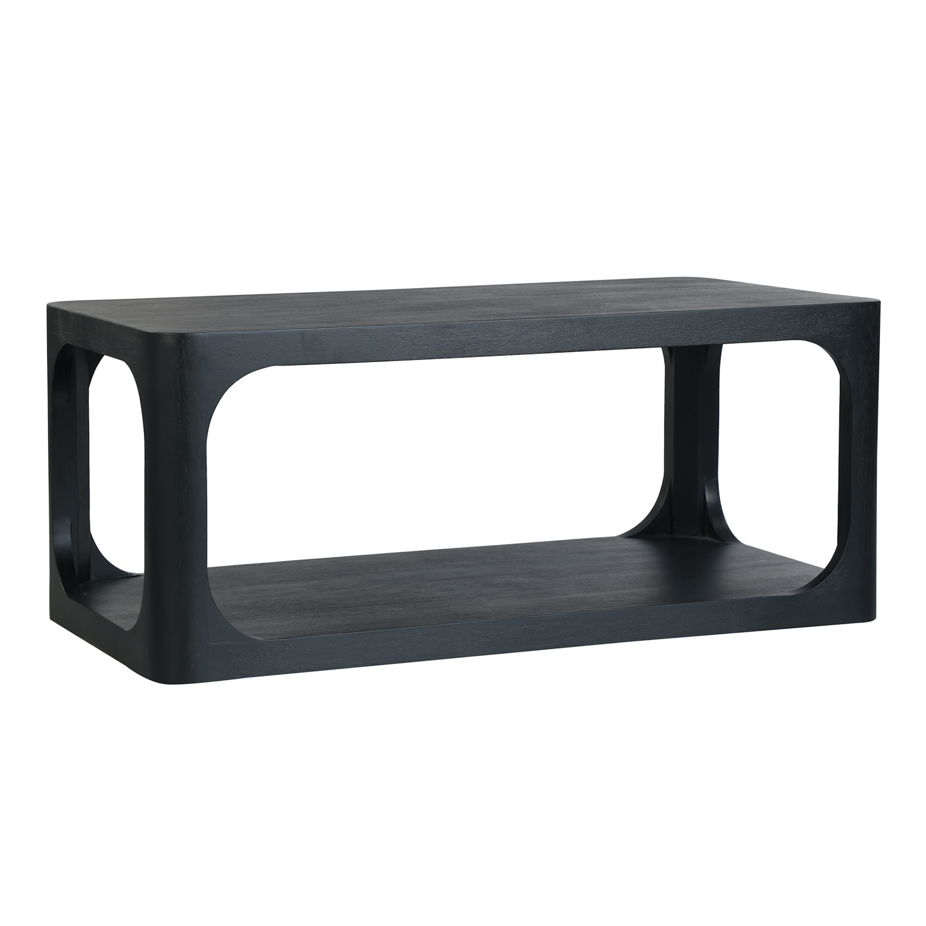 Branyon Wood Coffee Table with Shelf | World Market