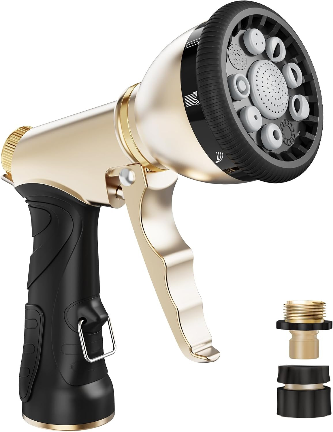 RAINPOINT Garden Hose Nozzle, Hose Sprayer Nozzle with 9 Spray Patterns, High Pressure Water Hose... | Amazon (US)