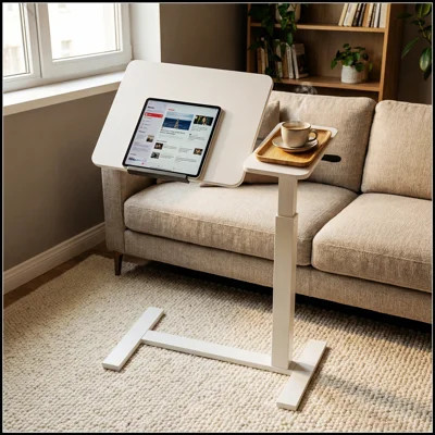 Mobile Adjustable Standing Desk with Flip Desktop and 4 Wheels, Ideal for Home, Office, and Study Use | Wayfair North America