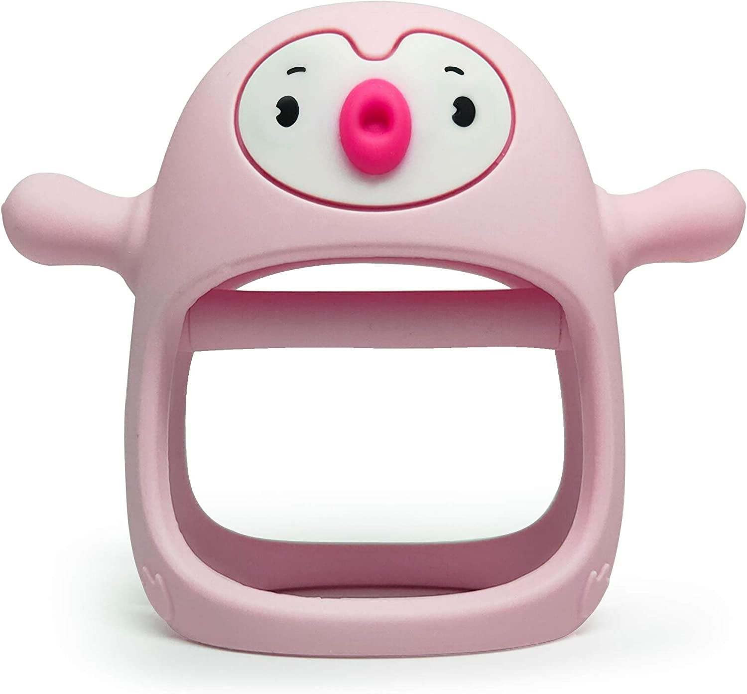 Smily Mia Penguin Buddy Never Drop Silicone Baby Teething Toy for 0-6month Infants, Baby Chew Toys f | Amazon (US)