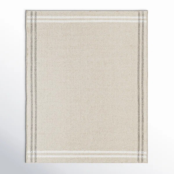 Lavande Wool Area Rug in Ivory/Black/Beige | Wayfair North America