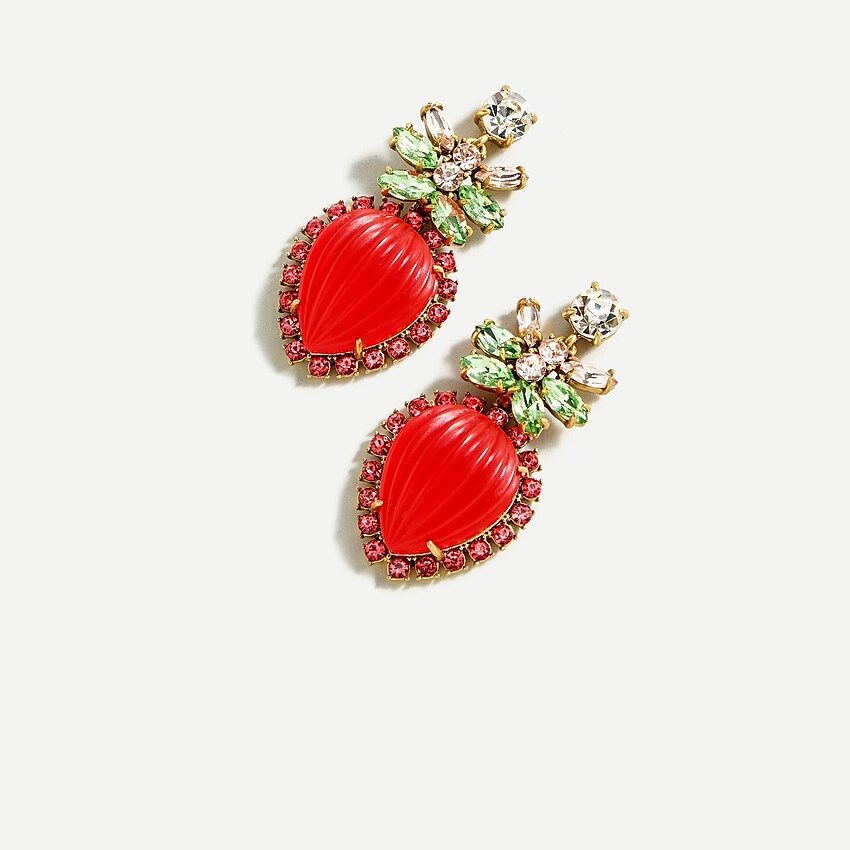 Strawberry candy earrings | J.Crew US