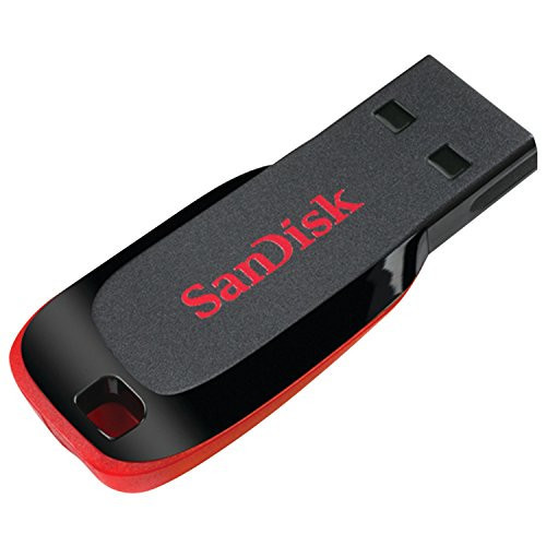 Sandisk Cruzer Blade USB Flash Drive, 64 GB, Black/Red (SDCZ50-064G-A46) | Amazon (US)