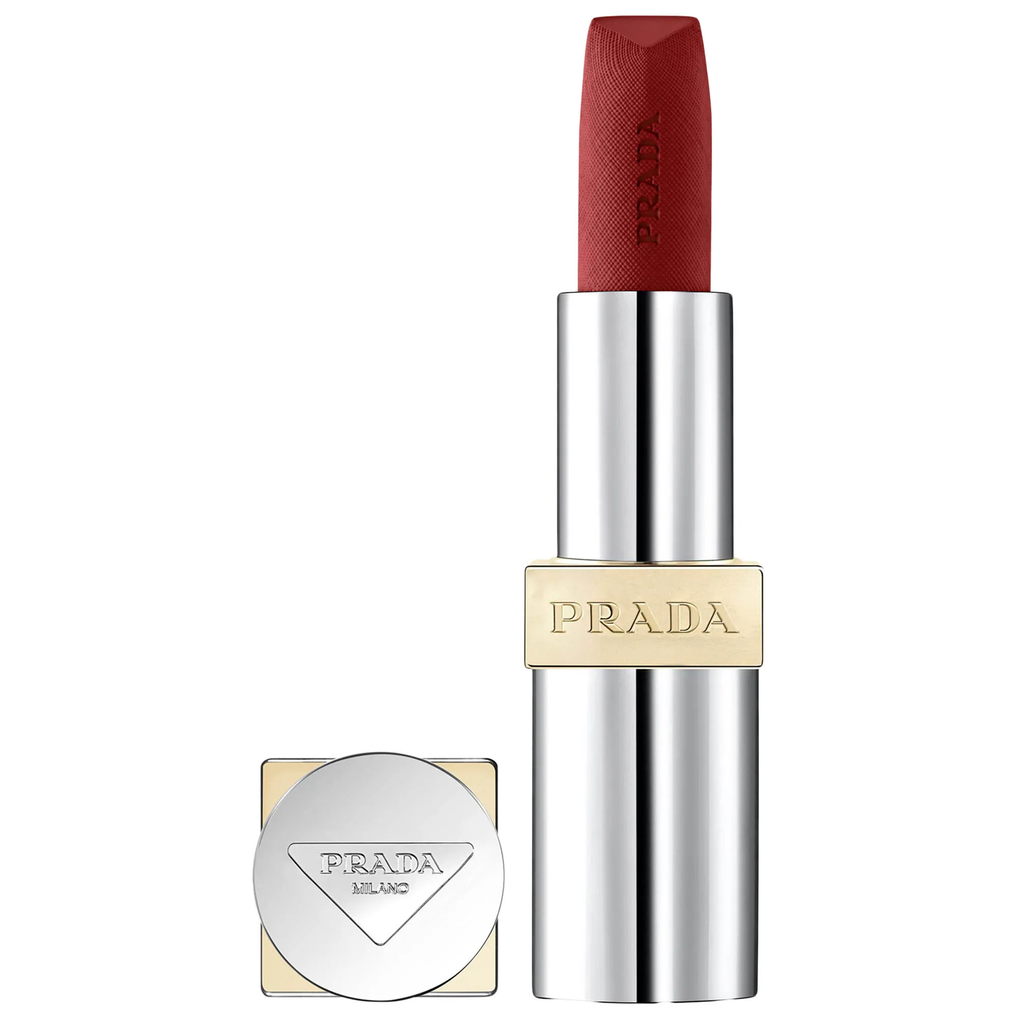 Prada Beauty Monochrome Hyper Matte Refillable Lipstick B03 MAHOGANY 0.13 oz / 3.8 g | Sephora (US)