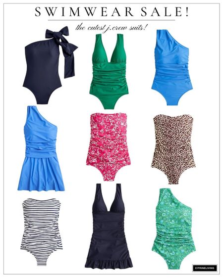 Gorgeous swim suits from j.crew on sale! I have a few of the one shoulder style in different colors and also the one shoulder bow - they fit so well and are so flattering! 

#LTKFind #LTKsalealert #LTKstyletip