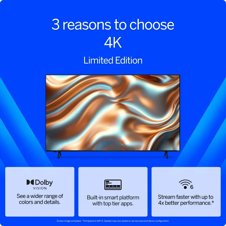 VIZIO 65” Class 4K UHD LED HDR Limited Edition Smart TV (NEW) V4K65X-08 - Walmart.com | Walmart (US)