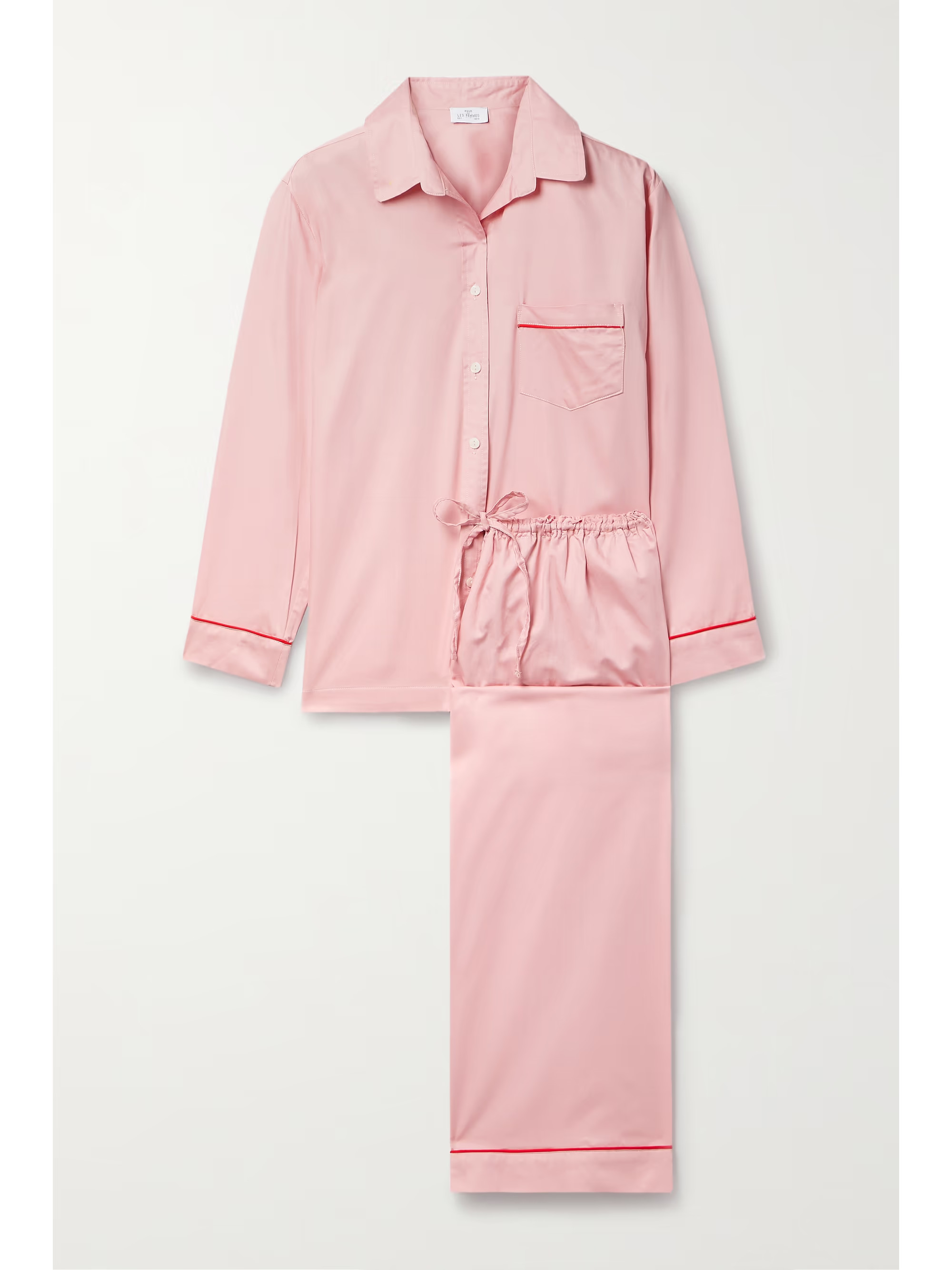 Cotton-sateen pajama set | NET-A-PORTER (US)