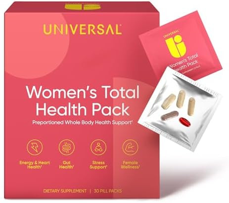 Women's Total Health Daily Vitamin Packs - All in One Multivitamin for Women, Essential Vitamins ... | Amazon (US)