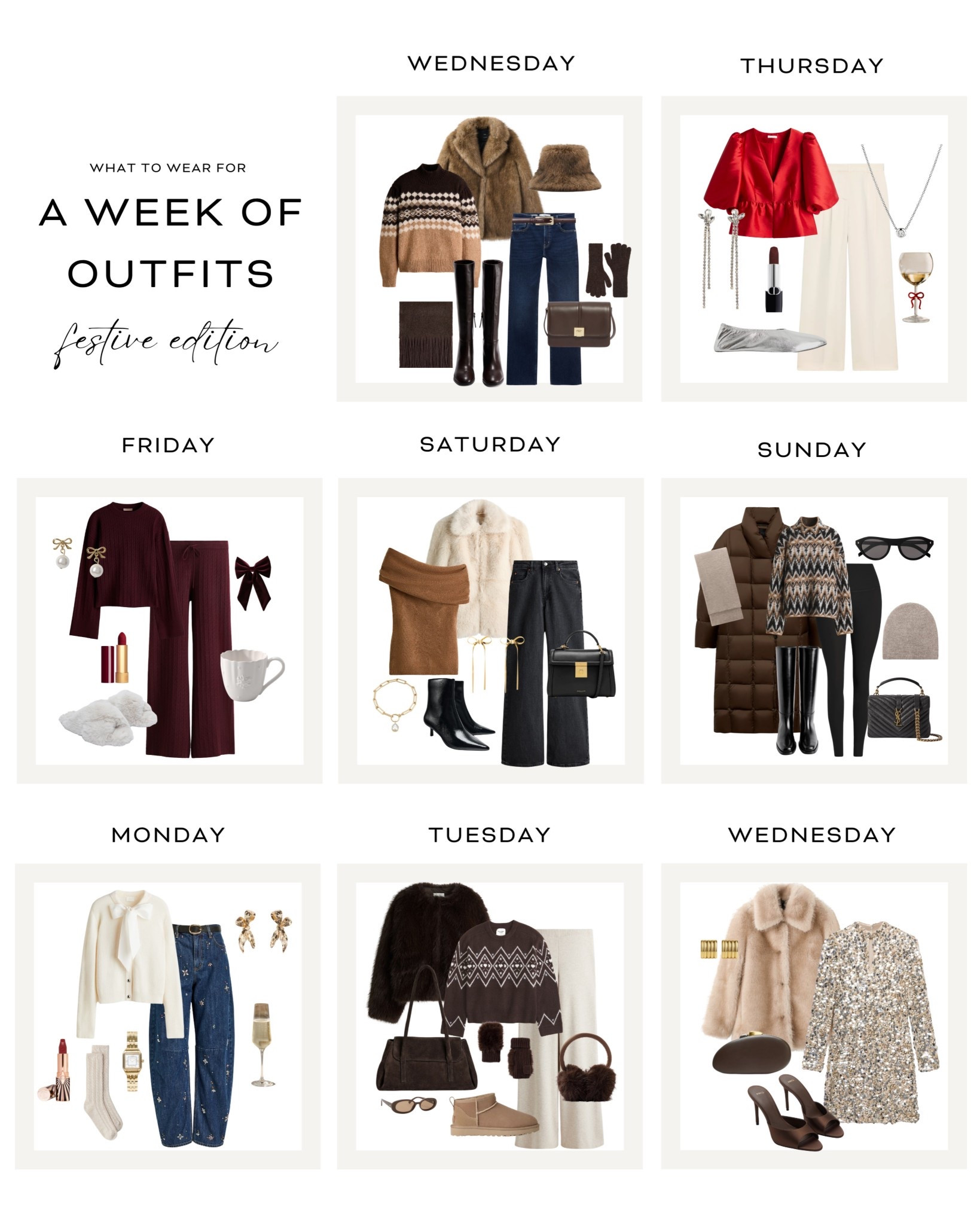 A week of outfits - festive edition 🎄✨❄️

#LTKfestive #LTKuk #LTKwinter