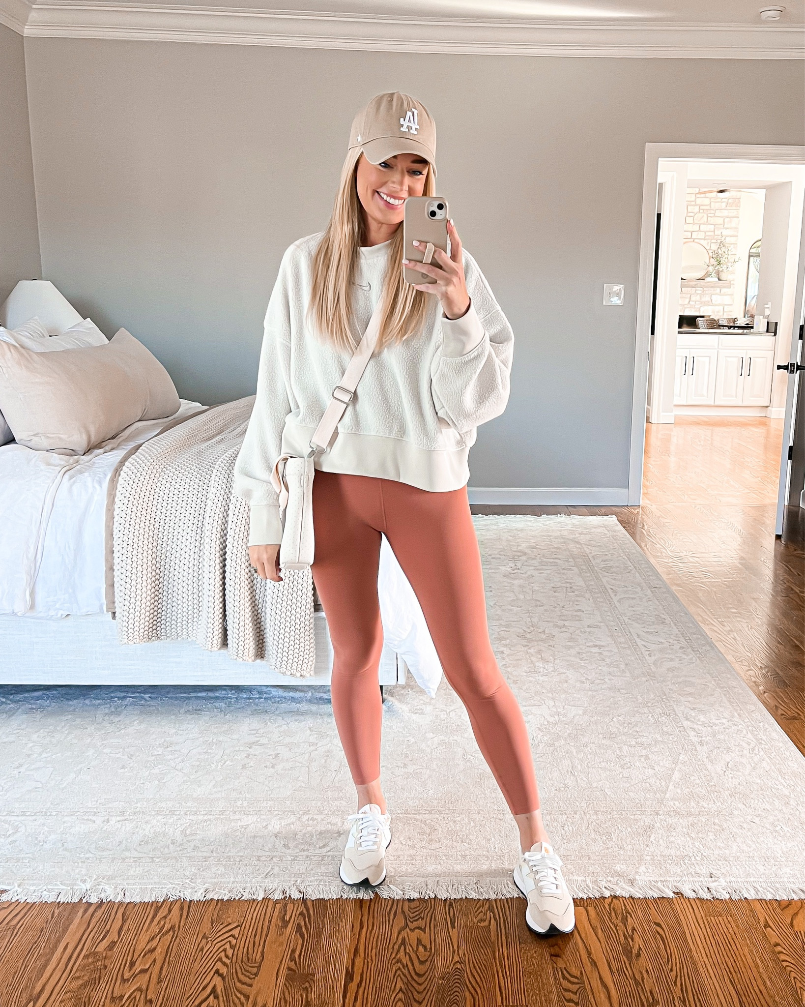 Wearing a small in sweatshirt & leggings 

Use code ABBY20 for 20% off my bag 

Athleisure, casual outfit, spring outfit, leggings, Varley leggings, leggings outfit, Nike sweatshirt, travel outfit, airport outfit 

#LTKSeasonal #LTKstyletip #LTKFind