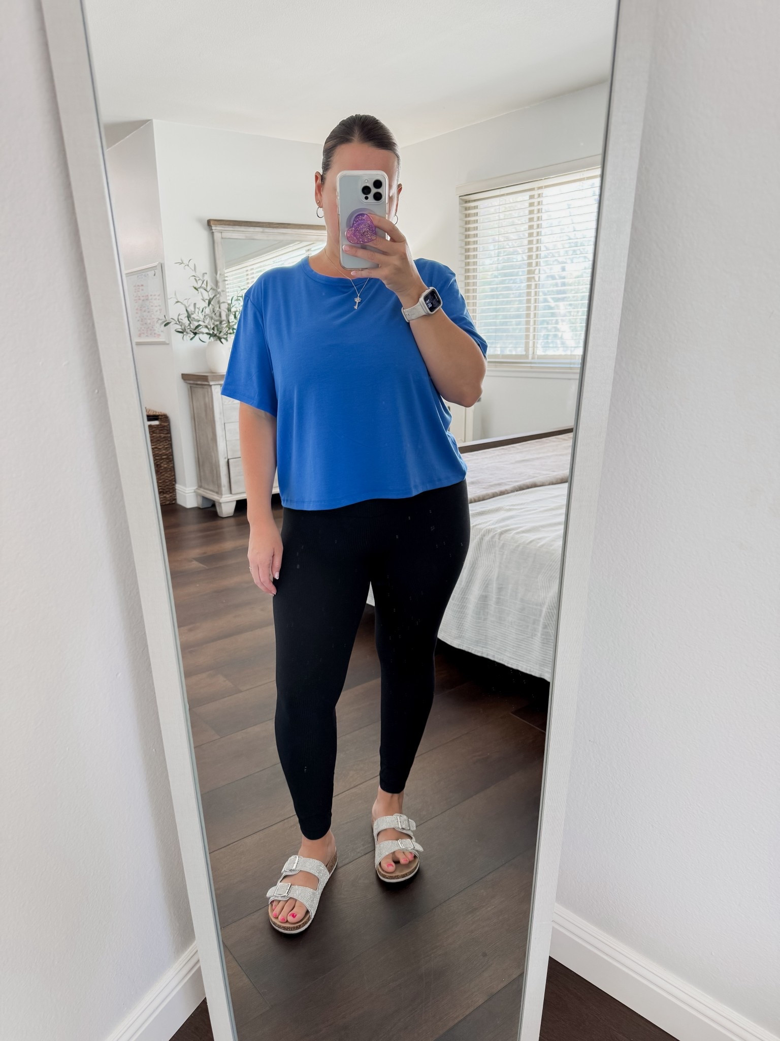 Mama OOTD - today I went with this boxy activewear tee, Lululemon align leggings and slide sandals .. Perfectly comfy for taking the kiddos out with their friends 🤗 Chose this blue color to start off Memorial Day Weekend 🇺🇸

Mom Style | Petite & Curvy Fashion 

#LTKPetite #LTKFamily #LTKOver40