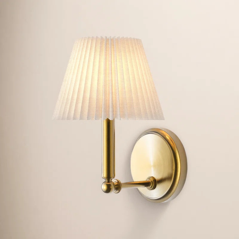 1-Light 7" W Dimmable Iron Armed Sconce | Wayfair North America