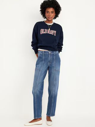 High-Waisted OG Loose Utility Jeans | Old Navy (US)