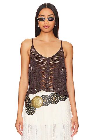 Free People Summer Breeze Tank in Chocolate Combo from Revolve.com | Revolve Clothing (Global)