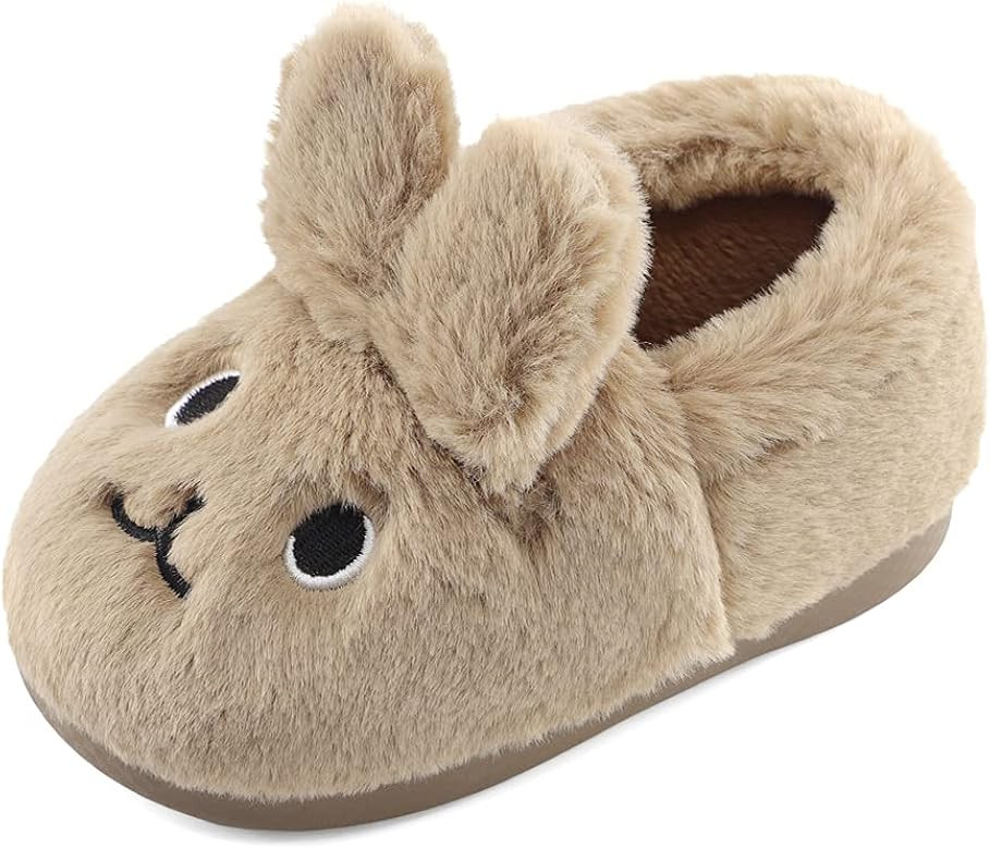 MK MATT KEELY Toddler Girls Bunny Slippers Winter Warm Shoes Rabbit House Soft Slippers | Amazon (US)