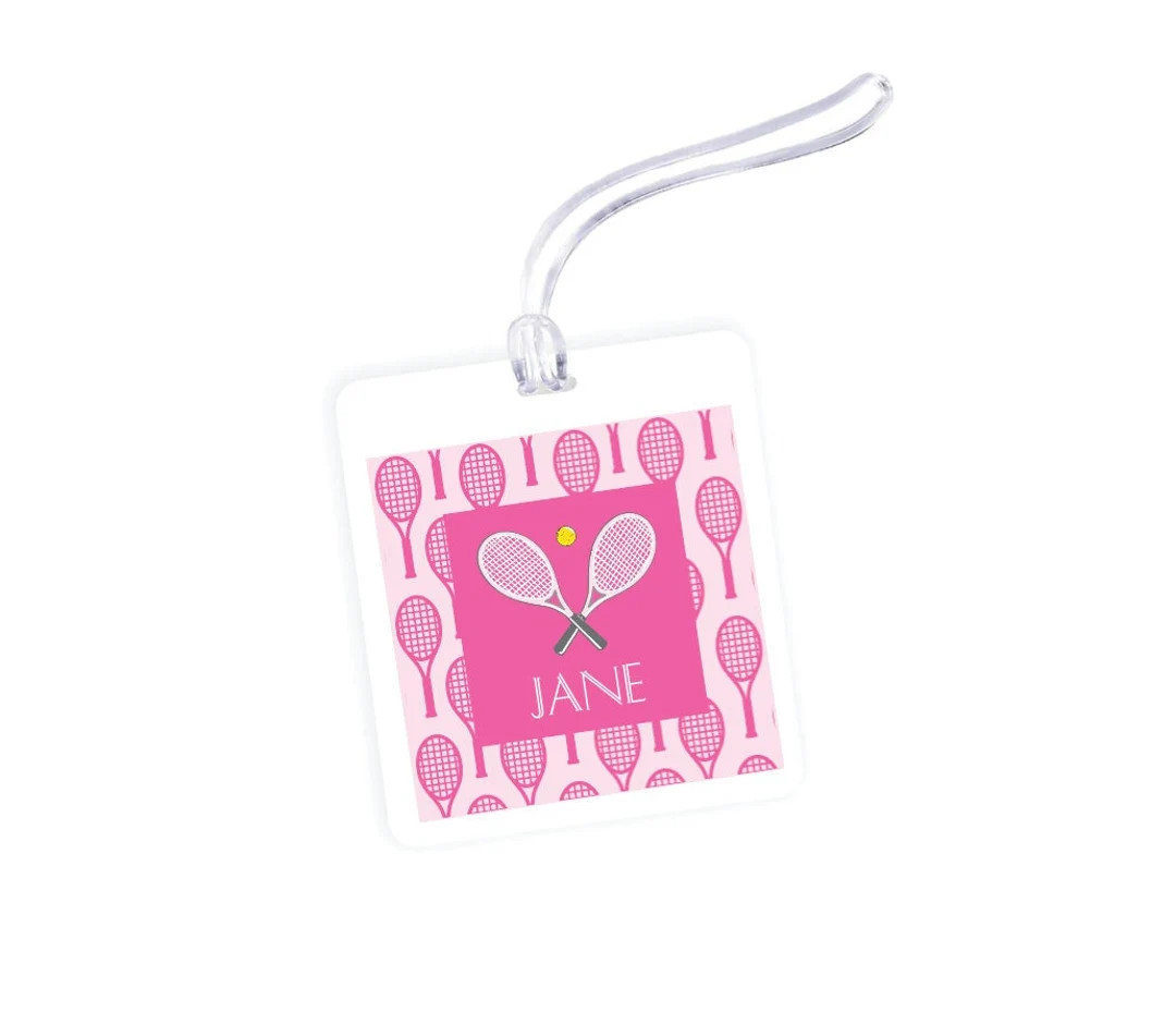 Tennis Bag Tag Personalized Tennis Tag Tennis Team Gifts - Etsy | Etsy (US)